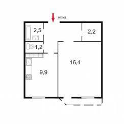 1-комнатная квартира