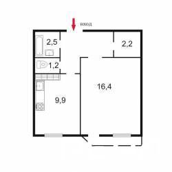 1-комнатная квартира