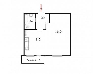 1-комнатная квартира