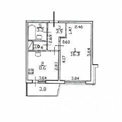 1-комнатная квартира