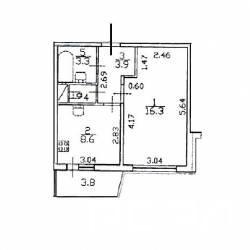 1-комнатная квартира