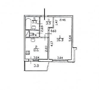 1-комнатная квартира