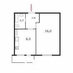 1-комнатная квартира