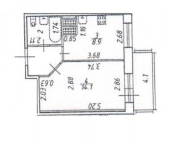 1-комнатная квартира