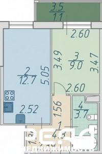 1-комнатная квартира