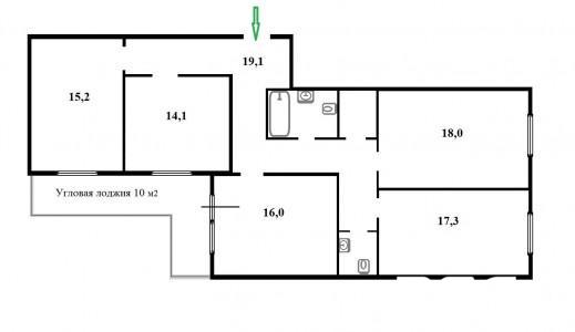 4-комнатная квартира
