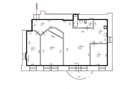 3-комнатная квартира