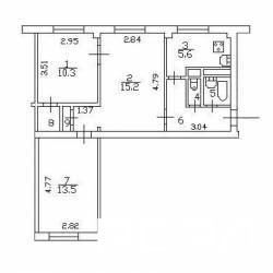 3-комнатная квартира