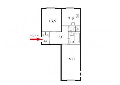 2-комнатная квартира