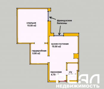 1-комнатная квартира