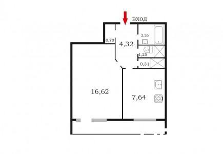 1-комнатная квартира